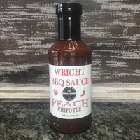 Peach Chipotle BBQ Sauce 16oz - Wright BBQ Company