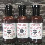 Peach Chipotle BBQ Sauce 3 Pack - Wright BBQ Company