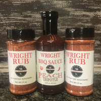 Two 11.5oz All Purpose Rub & Sauce - Wright BBQ Company
