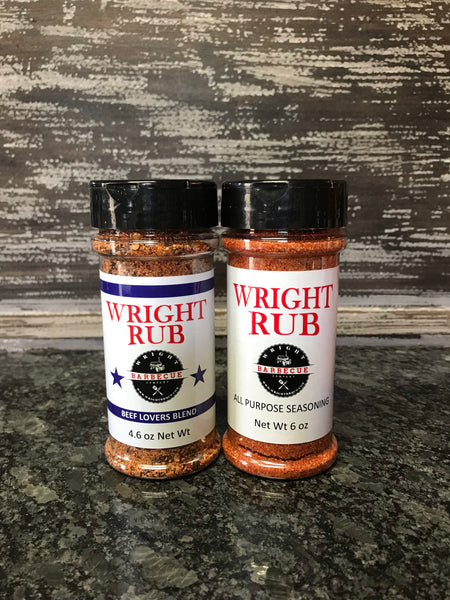4.6oz Beef Lovers Blend and 5.5oz All Purpose - Wright BBQ Company